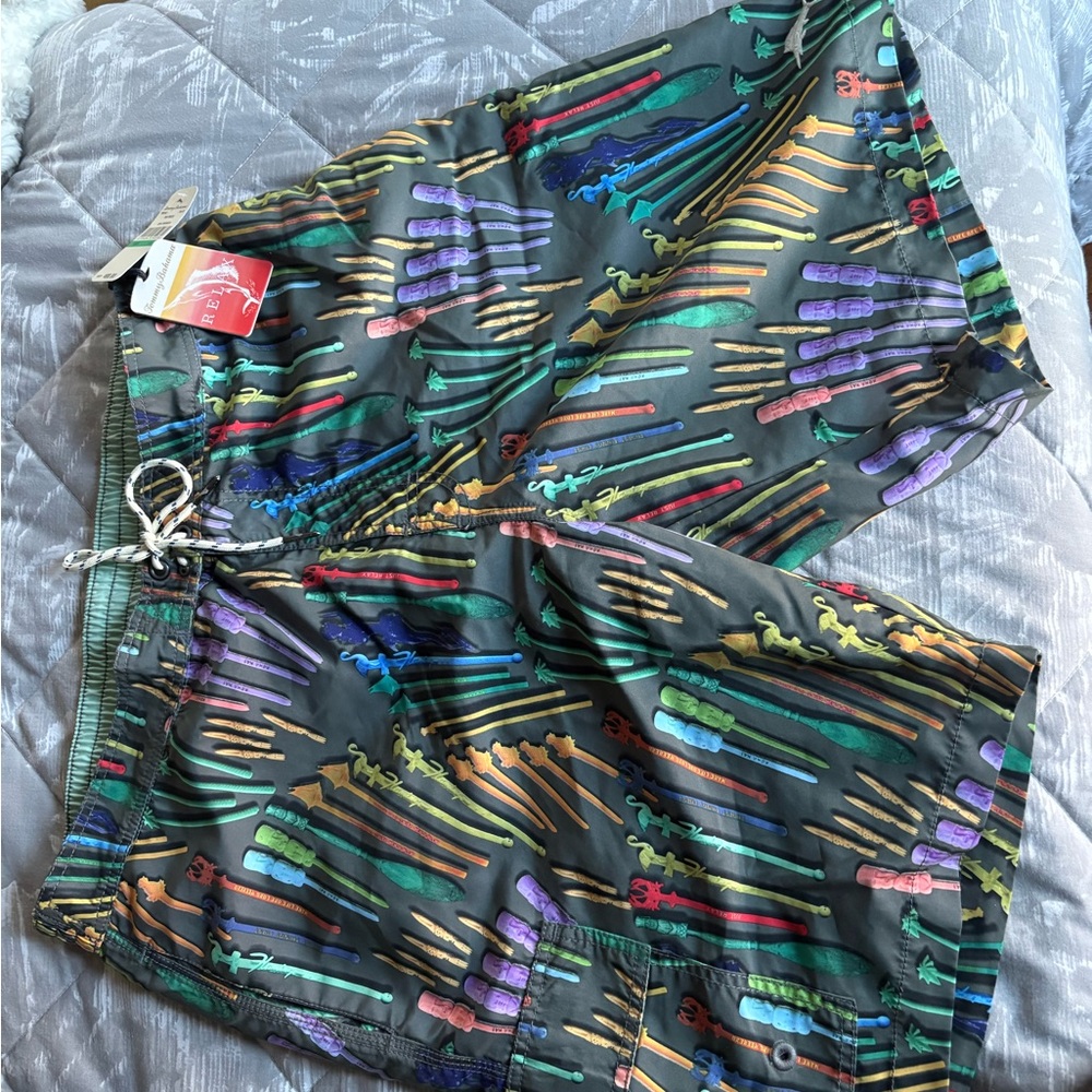 Colorful Patterned Swim Shorts